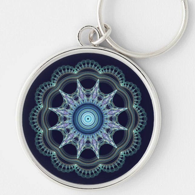 Star mandala key ring (Front)