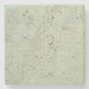 Star map 2 stone coaster