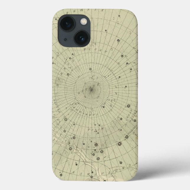 Star map of South polar region Case-Mate iPhone Case (Back)