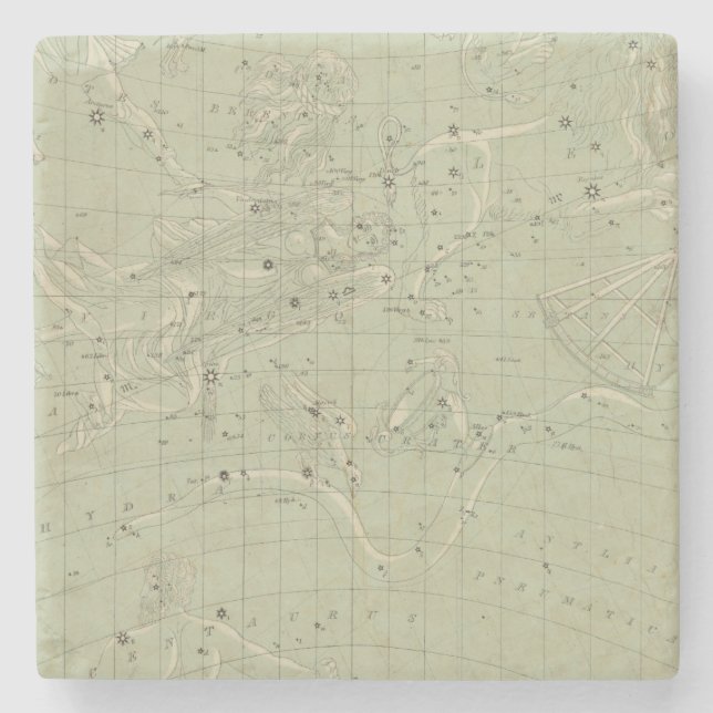Star map stone coaster (Front)