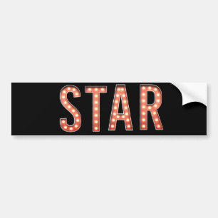 STAR Marquee Lights Bumper Sticker