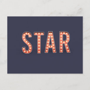 STAR Marquee Lights Postcard