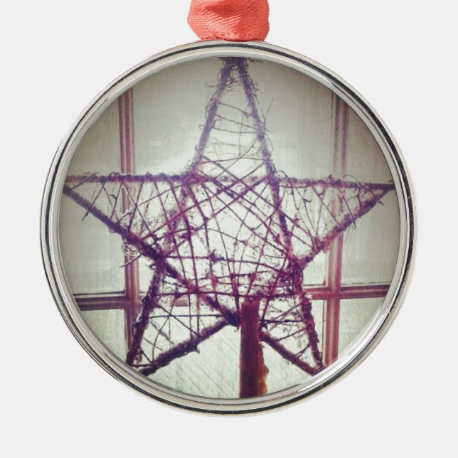 Star Metal Tree Decoration (Front)
