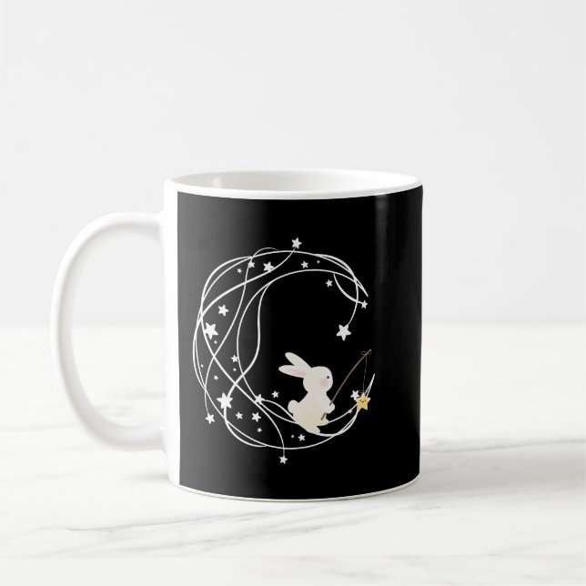 Star Moon Rabbit Lovers Mug (Left)