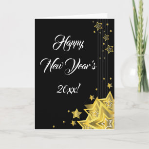 Star New Year's Eve Greeting Card