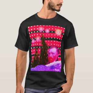 star night vincent van gogh RED dots cream T-Shirt