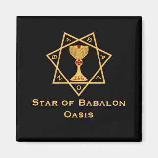 Star of Babalon Gold Logo Magnets