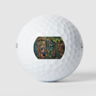 Star of Bethlehem (by Edward Burne-Jones) Golf Balls
