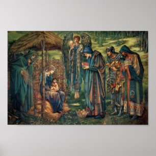 Star of Bethlehem (by Edward Burne-Jones) Poster