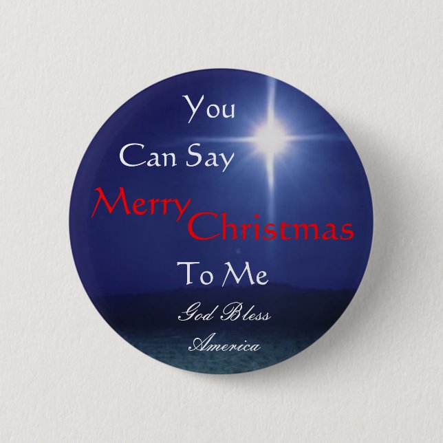 Star of Bethlehem, Can Say, Merry,... - Customised 6 Cm Round Badge (Front)