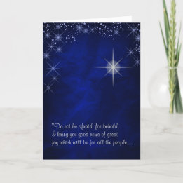 Star of Bethlehem First Christmas Holiday Card