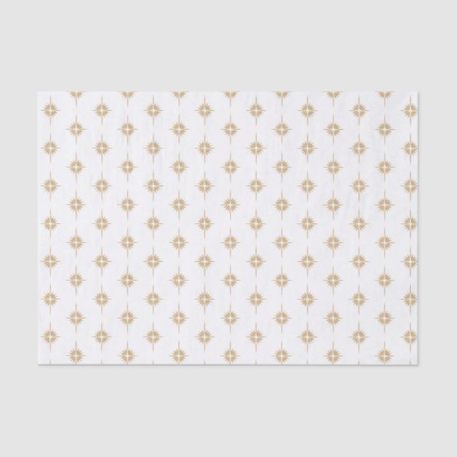 STAR OF BETHLEHEM Patterned Christmas Tissue Paper (Front)