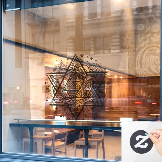 Star of DAVID  (Cafe Window)