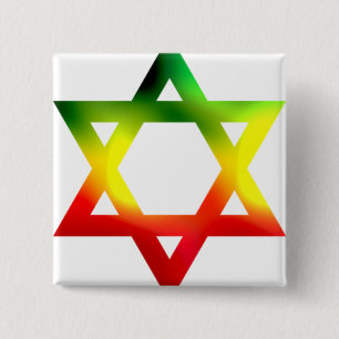 Star of David 15 Cm Square Badge