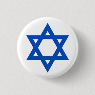 "STAR OF DAVID" 3 CM ROUND BADGE