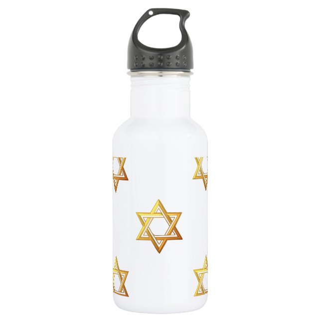 Star of David 532 Ml Water Bottle (Front)