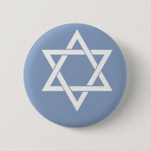Star of David 6 Cm Round Badge