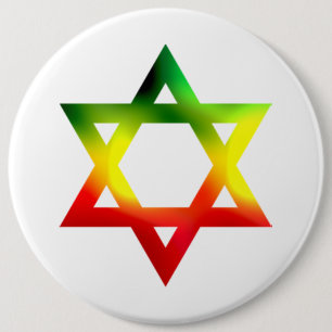 Star of David 6 Cm Round Badge
