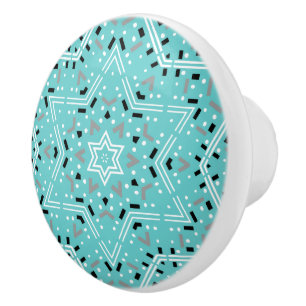 Star of David   Abstract Decorative Drawer Cabinet Ceramic Knob