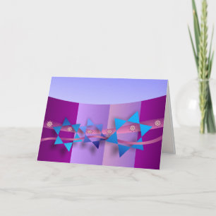 Star of David and Ribbon Card