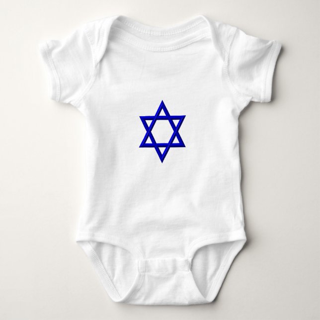 Star of David Baby Bodysuit (Front)