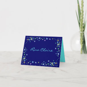 Star of David Bar Bat Mitzvah Thank You Card