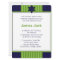 Star of David Bar Mitzvah - green & blue ribbon