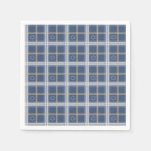 Star of David Blue Tartan