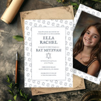 Star of David B'nai Bat Bar Mitzvah Custom Photo