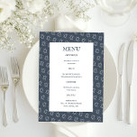 Star of David B'nai Bat Bar Mitzvah Jewish Wedding Menu<br><div class="desc">Perfect custom menu for a bar mitzvah, bat mitzvah or other Jewish celebration! Hand made art for you! FULLY CUSTOMIZABLE! Click on “Personalise” above to edit the text. Click "edit using design tool" to adjust the fonts, colours and placements and to delete the back side design if you prefer. Also...</div>