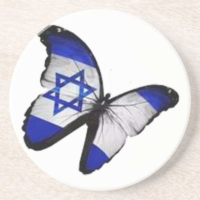 Star of David Butterfly Coaster (Front)