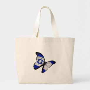 Star of David Butterfly Large Tote Bag