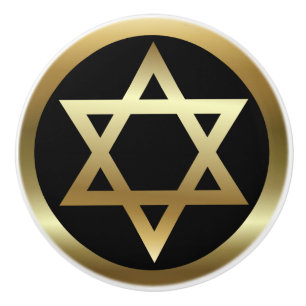 Star of David Ceramic Knob
