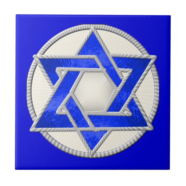 Star of David Ceramic Tile (Front)