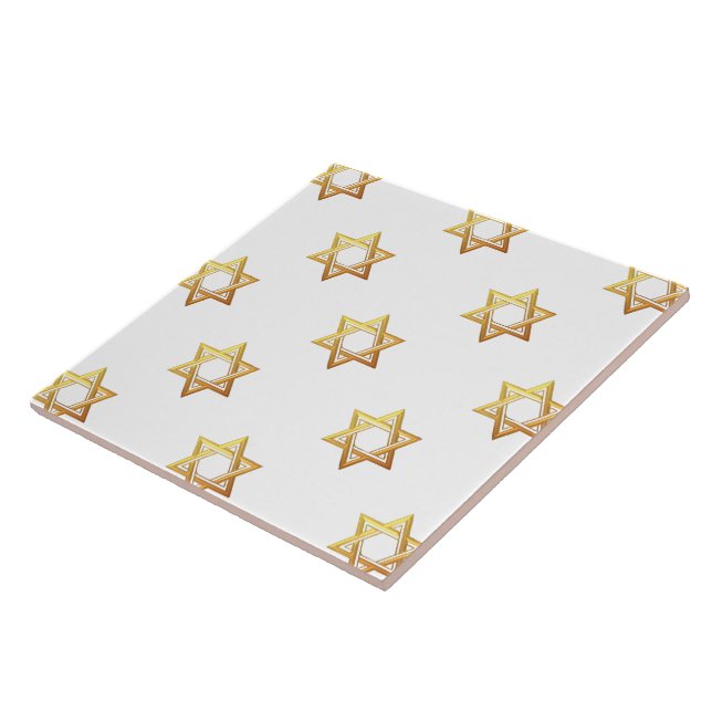 Star of David Ceramic Tile (Side)