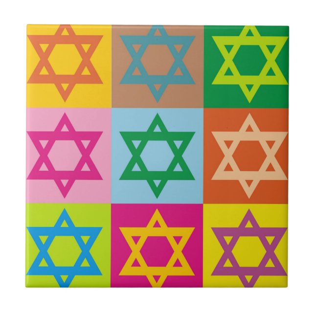 Star of David Ceramic Tile (Front)