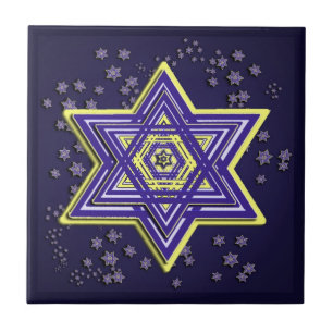 Star of David Ceramic Tile