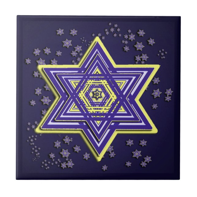 Star of David Ceramic Tile (Front)