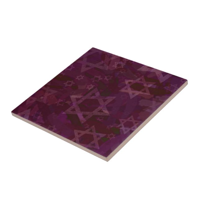 Star of David Ceramic Tile (Side)