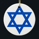 "STAR OF DAVID" CERAMIC TREE DECORATION<br><div class="desc">"STAR OF DAVID" ORNAMENT</div>