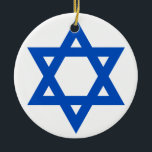 "STAR OF DAVID" CERAMIC TREE DECORATION<br><div class="desc">"STAR OF DAVID" ORNAMENT</div>