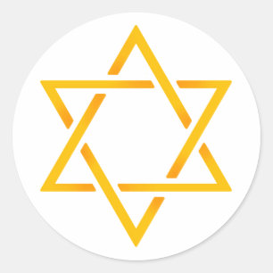 Star of David Classic Round Sticker