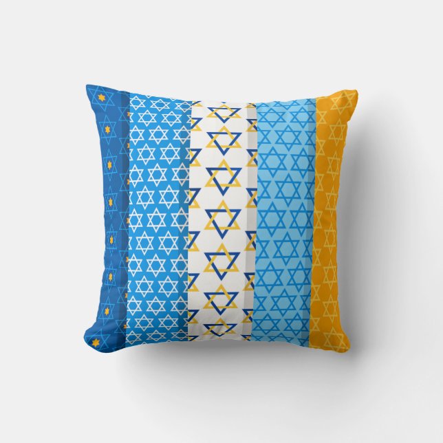 Star of David colourful pattern Cushion (Front)