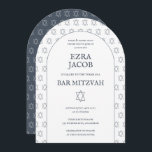 Star of David Custom B'nai Bat Bar Mitzvah Arched Invitation<br><div class="desc">Perfect card to announce a bar mitzvah, bat mitzvah or other Jewish celebration! Hand made art for you! FULLY CUSTOMIZABLE! Click on “Personalise” above to edit the text. Click "edit using design tool" to adjust the fonts, colours and placements and to delete the back side design if you prefer. Also...</div>