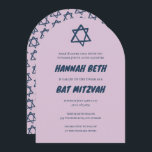 Star of David Custom B'nai Bat Bar Mitzvah Arched Invitation<br><div class="desc">Perfect card to announce a bar mitzvah, bat mitzvah or other Jewish celebration! Hand made art for you! FULLY CUSTOMIZABLE! Click on “Personalise” above to edit the text. Click "edit using design tool" to adjust the fonts, colours and placements and to delete the frame or back side design if you...</div>