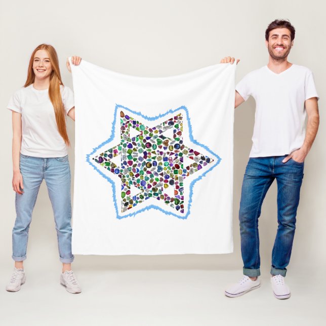 Star of David Fleece Blanket (In Situ)