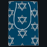 Star of David Hanukkah Glitter Medium Gift Bag<br><div class="desc">Hanukkah 2022 will begin in the evening of Sunday 18 December and ends in the evening of Monday 26 December</div>