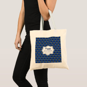 Star Of David Happy Hanukkah Watercolour  Tote Bag