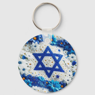 Star of David. Israel Key Ring