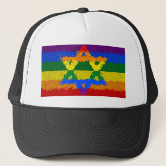 Star of David - Jewish - Gay Pride Trucker Hat